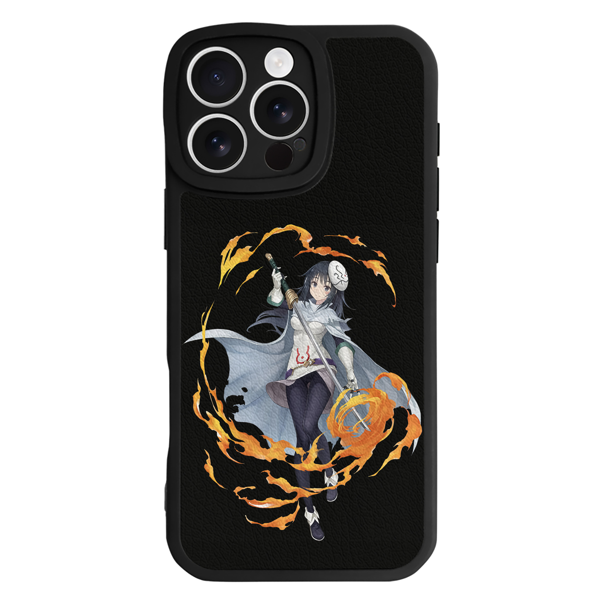 （画像用） 転スラ Regarding Reincarnated to Slime 【iPhone 16シリーズ対応】シリコンスマホケース（レザー調） 材質：シリコン